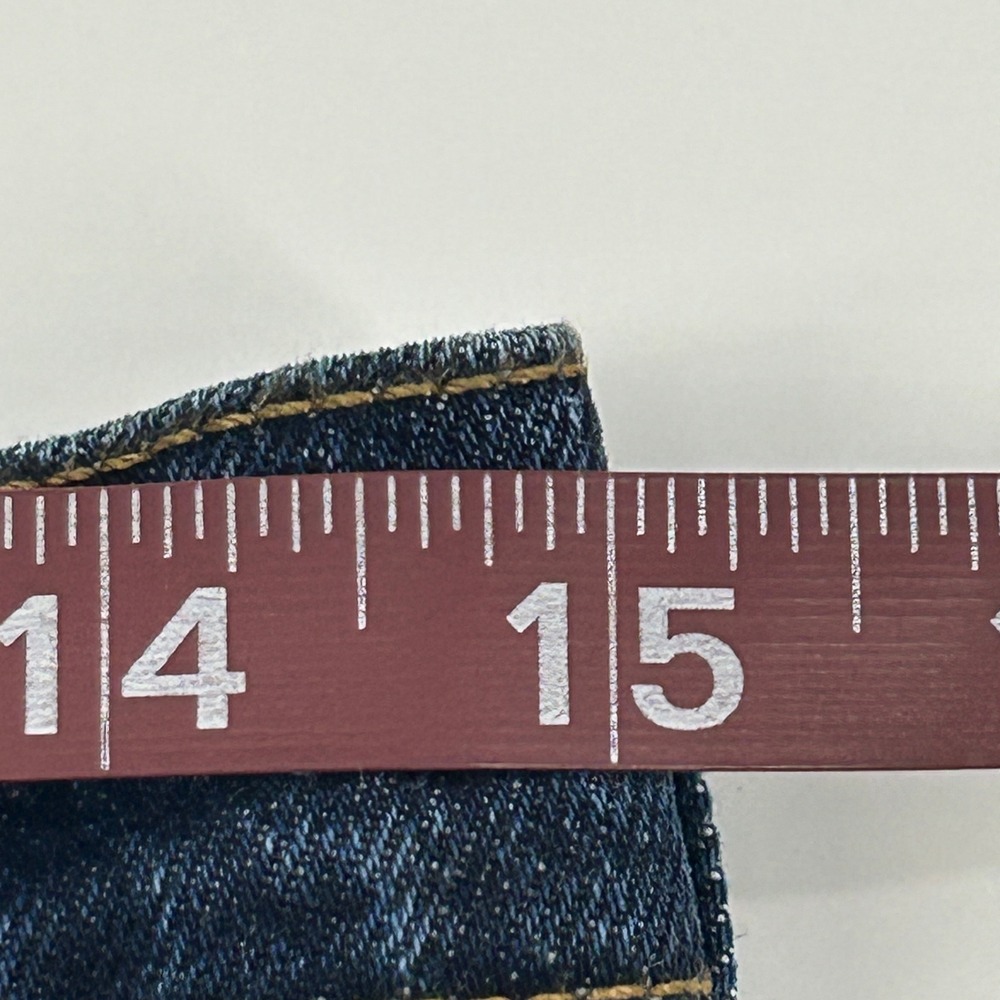 Levi's 501 Original Cropped Jeans Womens 29 Dark Wash Distressed High Rise NEW - Picture 10 of 14